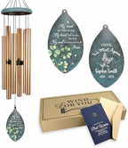 ASTARIN 35" Butterfly Personalized Wind Chimes for Loss of Loved One, Sympathy Gifts for Loss Mom Dad, Windchimes in Memory of a Loved One, Custom Name Outdoor Wind Chime(Produced in Texas) by Astarin