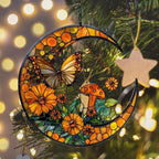 Boho Forest Mushroom Butterfly Acrylic Suncatcher - Image 6
