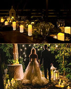 24 Pieces Flameless Candles Bulk, Waterproof Battery Operated LED Flickering Realistic Pillar Candles with 4 Remote and Timers for Wedding Outdoor Indoor Home Decoration, 3 Sizes - Image 5