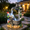 Solar Garden Gnomes Outdoor Decor,Yard Statues Decorations Gifts for Mom by QCF