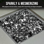 Skyflame 10-Pound Fire Pit Glass for Propane Gas Fireplace Decor - Image 5