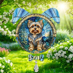 Yorkshire Terrier Dog Ears Wind Spinner, Yorkshire Terrier Wind Spinner Hanging for Yard and Garden (Yorkshire Terrier) by PODMemory