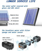 Biling Solar Water Fountain for Bird Bath and Extension Cable, 3.5W Solar Water Pump Outdoor for BirdBath, Garden Small Ponds - Image 3