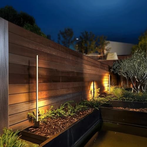 Outdoor Bollard Light Stainless Steel Slim Post Light Modern Pathway Light for Garden Lawn Walkway Yard Driveway Landscape Outdoor Lighting for Villas Hotels Courtyards Parks(Medium) - Image 6