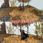 DIY Miniature Leaf 35ml Micro Landscape Leaves Static Model for Bonsai Fairy Garden Decor Sand Table Grass Tufts Accessories Fall Decorations for Home(Brown,Large) - Image 5