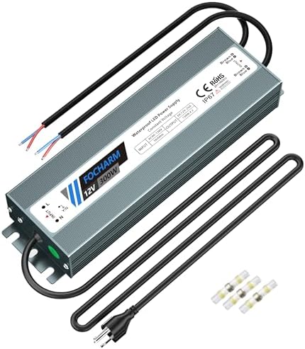 LED-Driver Waterproof 12V 300W: AC90-130V to 12V DC IP67 25A by Unknown