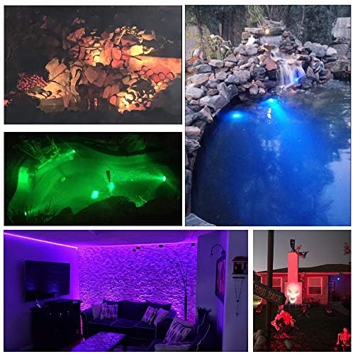 SHOYO Pond Lights, Submersible Fountain Lights Colored, 5 Lights - Image 5