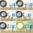 Pool Lights for Inground Pool, 54W 10 Inch Large LED Multicolor Inground Pools LED Light with 100 Foot Cord for Wet Niche, APP & Remote Control - Image 5