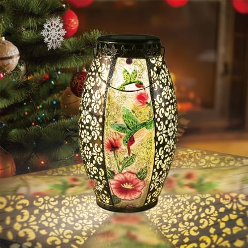 Solar Lantern Outdoor Waterproof, Hummingbird Gifts for Women Garden Decor - Image 6