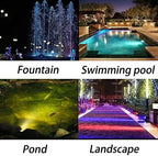 RGB Pond Lights with Timer, IP68 Waterproof Underwater Dimmable LED Fountain Lights for Outdoor Landscape Fish Tank Pond Fountain Waterfall Garden Lawn, 5 Lights - Image 7