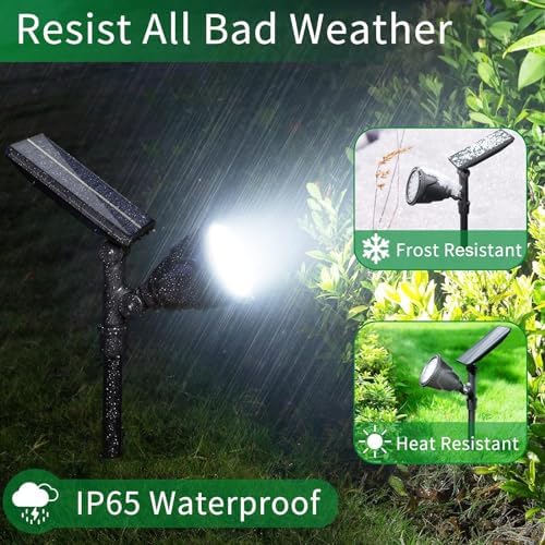 Halloween Solar Spot Lights Outdoor Ideal Decor for Landscape Cold White-4P - Image 6