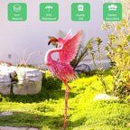 Goodeco Pink Flamingo Garden Statue - Flying Wing Garden Decor for Yard - Image 4