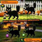 Spooky Halloween Black Cat Yard Signs with Lantern Holder(1 PCS) - Image 5