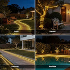 Solar Rope Lights Outdoor Waterproof, Thick LED Light Strip 32.8FT - Image 6