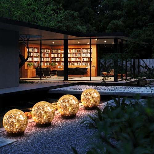 Solar Globe Lights Outdoor Waterproof-Solar Balls-Solar Garden Lights Orbs - Image 3