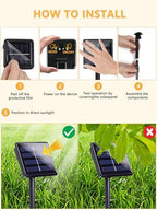 Solar Christmas Lights Outdoor 4 Pack 132FT 400LED String Lights Warm White - Image 7