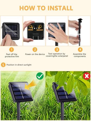 Solar Christmas Lights Outdoor 4 Pack 132FT 400LED String Lights Warm White - Image 7