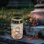 Poceacles Christmas Decorations Solar Lights Outdoor Solar Powered Outdoor Cemetery Stake Candle Grave Lamp Flameless Candle, Snowman Puppy Cat Print, 4 Piece - Image 3