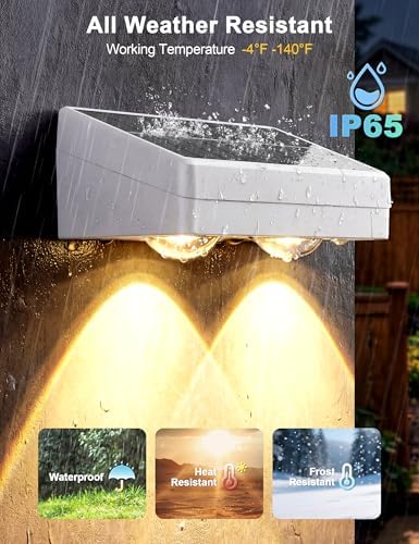JOFIOS Fence Lights Solar Powered with Remote, 9 Fixed Colors ＆ Color Changing White Fence Lights Waterproof IP65 Dusk-to-Dawn LED Deck Lighting for Patio, Railing, Pool, Porch, Backyard, 12 Pack - Image 4