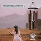 Retirement Wind Chimes, 32" Copper Aluminum, Modern Style, Adjustable, Outdoor Use - Image 4