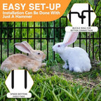 35 Panels Animal Barrier Fence No Dig, 37.92ft(L) X 12in(H) Rabbit Fences Ground Defense Border Small Metal Fencing, Dog Under Barriers Blocker for Garden, Flower Bed, Patio - Image 5