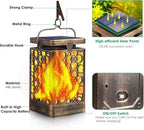 TomCare Solar Lanterns Outdoor, Flickering Flame Hanging Lights, 4 Pack - Image 3