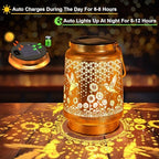 2 Pack Hummingbird Sunflower Solar Lanterns Outdoor with Shepherd Hook, Birthday Gift Mothers Day Gift for Women Mom Grandma Wife Daughter, Waterproof Hanging Lights, Decor for Yard Garden Patio Lawn - Image 5