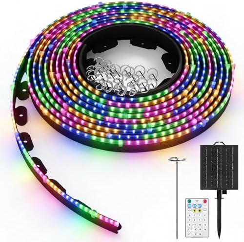 Landscape Edging with Solar String Light, 33FT, 2in Depth, Timer by SpeePlant