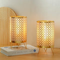 TRIROCKS Set of 2 Battery Operated Lamp 9'' High Cordless Table Lamp Battery Powered Lanterns with 6H Timer for Home Living Room Weddings Parties Patio Events Outdoors Indoors Shelf(Gold) by TRIROCKS