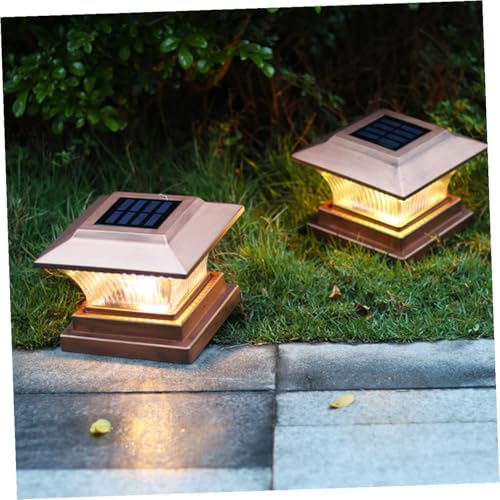 Kisangel Solar Energy Pillar Lamp 2v 150mah Ip44 Outdoor Fence Light - Image 4