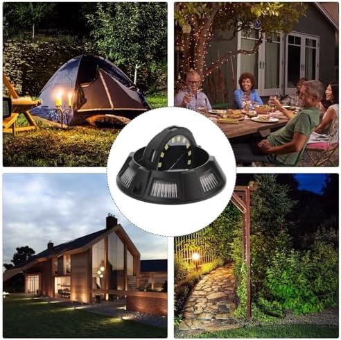 STAHAD 4pcs In-ground Solar Powered Lights with Colorful Light for Pathways - Image 2