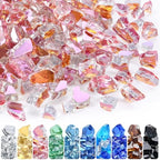 GasSaf 1/2 Inch Rose Gold Fire Glass Reflective Tempered Fireglass, 10 lb by GasSaf