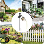 Watering Can Lights Solar Powered Iron Art Waterproof Cute Cat LED - Image 4