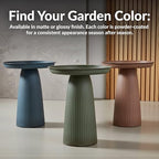 Sunnydaze Gleeful Garden 23" Tall Metal Modern Bird Bath for Outside - Image 5
