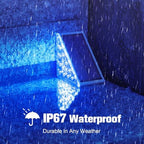 VOLISUN Solar Stair Lights 8 Pack, Solar Step Lights Outdoor Waterproof - Image 4
