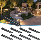 8 Packs 12inch Hardscape Lighting 5W 2700K Soft White by LECOTRESYLandscapeLight