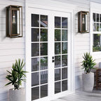 19 Inch Brown Outdoor Wall Light Fixtures, 2 Pack Porch Lights - Image 2