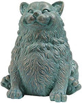 Design Toscano Sitting Phat Cat Animal Statue, 8 Inch, Resin, Faux Bronze Finish by DesignToscano