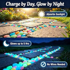 2026 New Glow in The Dark Rocks Outdoor, 1000 PCS Glowing Pebbles for Garden Outdoor, Luminous Rocks for Walkway Patio Lawn Yard Landscaping, Fish Tank Aquarium Decor (Orange,1000) - Image 4