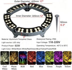 LED Ring Tree Lights Outdoor, IP65 Waterproof Tree Up Lights with Ground Stake, Landscape Spotlights for Yard Garden Pathway Patio(Red,5 Packs) - Image 2