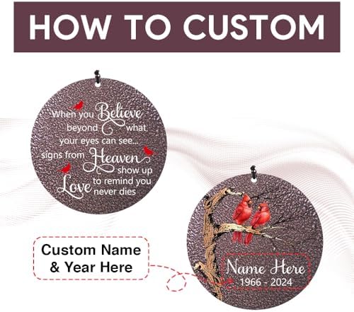 Personalized Wind Chimes, Cardinal Mourn Wind Chime - Image 3