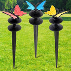 Tandefio 3 Pcs Butterfly Garden Hose Guide Stakes, Cast Iron Metal by Tandefio