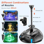 Antfraer Pond Filter with U-V Clarifier, 660GPH Pond Pump and Filter Kit & RGB LED Lights, All-in-One Submersible Pond Fountain for Outdoor Ponds, Koi Ponds, Water Gardens with Remote Control - Image 6