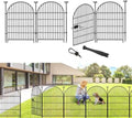 ADAVIN 40in Tall Garden Fence, 4 Panels No Dig Fencing for Dogs, 8.8ft by ADAVIN