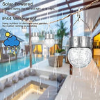 SUNWIND Hanging Solar Ball Lights Outdoor - 8 Pack Cracked Glass Decorative Garden Lights Waterproof Solar Lanterns for Yard, Patio, Fence, Tree, or Holiday Decoration(White) - Image 4