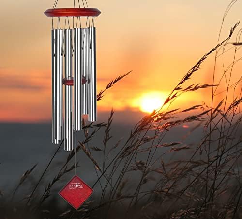 Woodstock Chimes Pluto Wind Chime for Outside 27" Silver Small, Light Airy Sound for Outdoor Garden, Patio, Porch Decor, Encore Collection DCS27 - Image 4