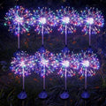 Solar Garden Lights Outdoor Yard Decorations, 8 Pack 150Leds Pathway Lights, Fairy Firework Stake Light for Garden, Patio, Pathway, Flowerbed Multicolor by WhereLightInspires