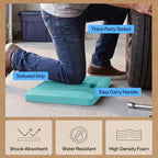 GORILLA GRIP® Extra Thick Foam Kneeling Pad for Gardening 17.5x11 Turquoise - Image 5
