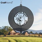 Personalized Ferret Metal Wind Spinner, Ferret Garden Spinner Hanging Indoor Outdoor Decor, Perfect House Warming Gifts New Home, Custom Gift for Grandmother, Mom, Wife, Daughter - Image 2