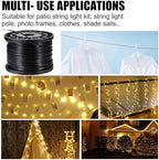 String Light Hanging Kits, 450FT Coated Stainless Steel 304 Wire Rope, Outdoor Black Guy Wire kit w/Expansion Hook, Enough Accessories, Humanized Collocation - Image 6